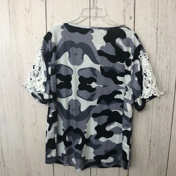 NWT LOVEU.DEAR Embroidered Lace Blouse - Picture 5 of 10